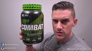 MusclePharm Combat 100 Whey Protein Powder Supplement Review  MassiveJoescom Raw Review [upl. by Callas961]