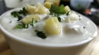 Pineapple Raita  Sweet pineapple Raita recipe in Hindi  Restaurant style pineapple Raitaraita [upl. by Ryhpez]