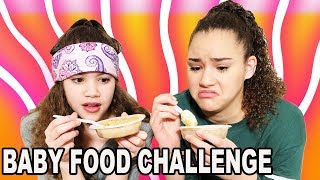 Baby Food Challenge Haschak Sisters [upl. by Betthezul]