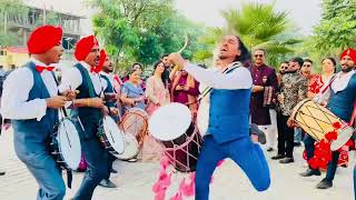 Deep New Star Punjabi Dhol Group Marriage Function Noor Mahal Karnal Haryana 2024 [upl. by Brause]