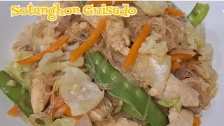 Sotanghon Guisado recipe home cooking simple food panlasangpinoy [upl. by Jaquenetta]