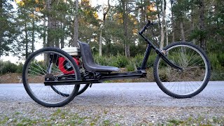 Homemade three wheeled motorized bike [upl. by Attena]