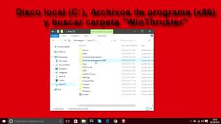 DESCARGAR E INSTALAR WINTHRUSTER [upl. by Llenahc285]