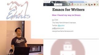 Emacs For Writers [upl. by Chien317]