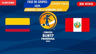 ⚽️Colombia vs Perú⚽️Dónde Ver El Partido EN VIVOCONMEBOL Sub17 Femenino 2024 [upl. by Nowahs]