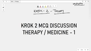 Krok 2 MCQ Discussion  Therapy  Medicine  1 [upl. by Yelmene]