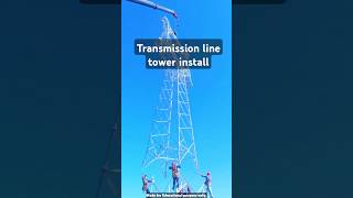 How to install transmission line tower in forest area [upl. by Ariat409]