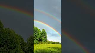 🌈 Breathtaking Rainbow in the Sky Over Sweden 🌈 [upl. by Anatak]