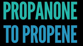 Propanone to propene [upl. by Ahcsropal]