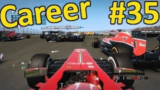 F1 2013 Career Mode Part 35 Indian Grand Prix 100 Race [upl. by Wack492]