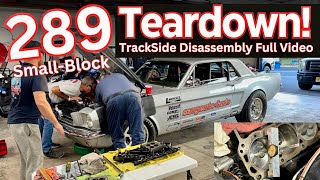 289 Engine Teardown amp Inspection at the Track We Pull the Carb Intake Head and More See it All [upl. by Saidee259]