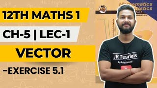 12th Maths 1  Chapter 5  Vectors  Exercise 51  Lecture 1  Maharashtra Board [upl. by Kcyred]