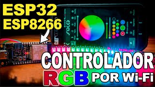 Cómo controlar FACIL tira led direccionable WS2812 con ESP32 ESP8266  WLED [upl. by Aristotle]