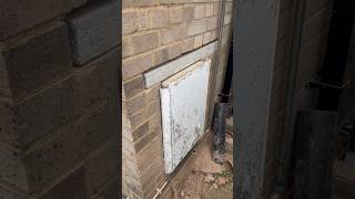 Concrete lintel install over meter box  DIY electrics maintenance home improvement [upl. by Brinn]