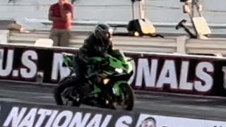 MY 2024 KAWASAKI NINJA ZX6R VS SUZUKI GSXR 750 14 Mile Drag Race shorts [upl. by Lyndsey]