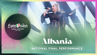 Ronela Hajati  Sekret  Albania 🇦🇱  National Final Performance  Eurovision 2022 [upl. by Shulamith]