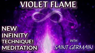 NEW Violet Flame Infinity Technique with Saint Germain  St Germain Violet Flame Meditation [upl. by Elades211]