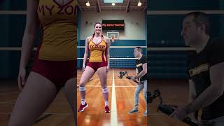 Super Tall Woman Dances You Wont Believe Her Volleyball Moves tallmodel tallwoman [upl. by Salokkin]