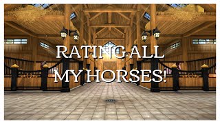 Rating All My Horses  Stable Tour  Star Stable Online [upl. by Packer677]