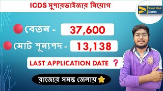 ICDS Supervisor New Recruitment 2024  Last Application Date ICDS Supervisor [upl. by Ahsats]