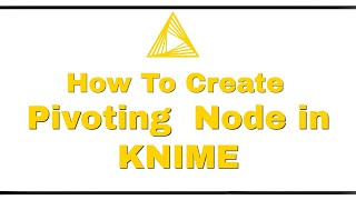 Quick Insertion of Pivoting Node in KNIME  KNIME Tutorial 2020 [upl. by Einahpts]