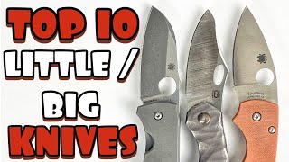 Top 10 Small EDC Folding Knives that feel Big in Hand [upl. by Heyer]