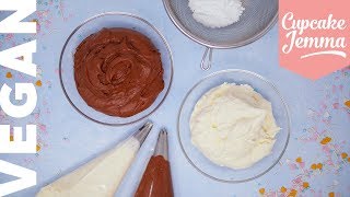 The Best VEGAN Buttercream Recipe amp Tutorial  Cupcake Jemma [upl. by Eelnayr]