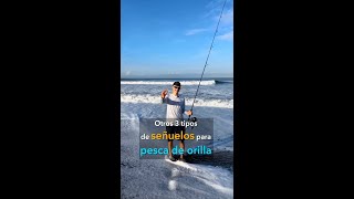 Otros 3 tipos de SEÑUELOS para pesca de ORILLA en el mar [upl. by Latrina]