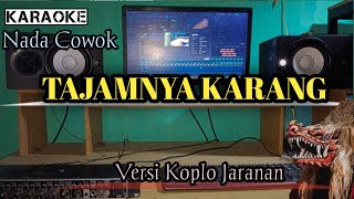 TAJAMNYA KARANG  Karaoke  Versi Koplo Jaranan Nada Cowok [upl. by Cori671]