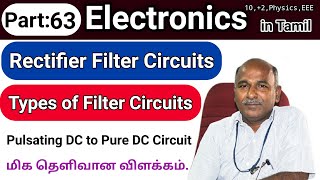 Rectifier Filter circuits and types in tamil [upl. by Tiffi]