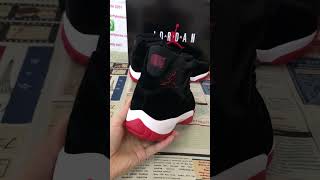 Jordan 11 Bred VelvetFull review on my channel Air Jordan 11 Bred Velvet Jordan 11 Bred Velvet [upl. by Atidnan]