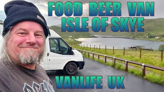 Cooking Vanning Beering on the Isle of Skye  VAN LIFE UK [upl. by Sitnerp]