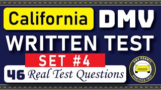 California DMV Written Test 2024  46 REAL TEST QUESTIONS SET 4  DMV Driving Test  DMV Test 2023 [upl. by Ydnac]