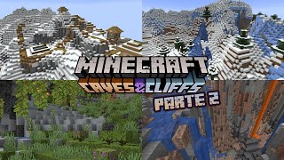 Minecraft 118 Caves amp Cliffs Update – Nueva generación biomas de cuevas y montañas y mucho más [upl. by Ozmo863]