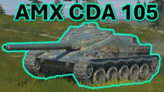 WoT Blitz AMX CDA 105 4 battles in action [upl. by Dulcea302]