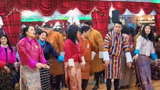 Bhutanese traditional group dance  Bhutan festival [upl. by Ameer]