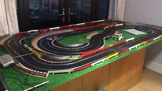 Custom made scalextric on 8x4 board [upl. by Inalel]