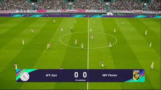 AFC Ajax  Vitesse  PES 2021 GAMEPLAY [upl. by Samaj]