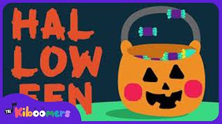 Here We Go Trick or Treat  The Kiboomers Preschool Songs amp Circle Time Halloween Song [upl. by Oleic78]