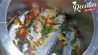 Sardinha na panela de pressão Escabeche delicioso [upl. by Adnerb771]