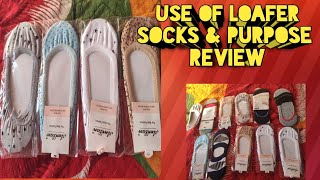 Use of loafer socks amp Purpose Review  How to wear loafer with socks womens  low cut ankle socks [upl. by Dilan536]