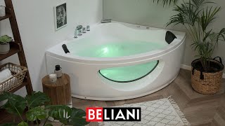 WhirlpoolBadewanne weiss Eckmodell 140 150 cm TOCOA [upl. by Yrollam]