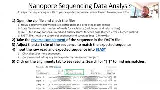 Nanopore sequencing  sample prep and analysis [upl. by Brannon]