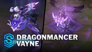 Dragonmancer Vayne Skin Spotlight  PreRelease  PBE Preview  League of Legends [upl. by Nabi842]