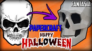 DIY Halloween  capacete de caveira papercraft Dia das bruxas [upl. by Feodore]