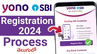 Yono SBI Registration in Telugu 2024  How to Register on Yono Sbi App in Telugu 2024  SBI Yono New [upl. by Kcirdahs]