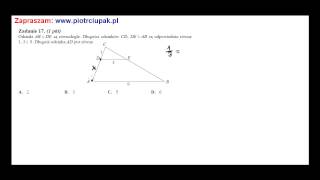 Odcinki AB i DE są równoległe Długości odcinków CD DE i AB są odpowiednio równe [upl. by Higinbotham]