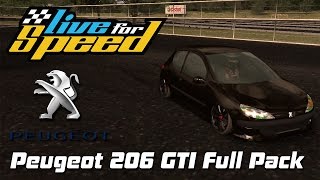 LFS  Peugeot 206 GTI Full Pack [upl. by Eenej522]