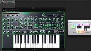 Roland System1 Software Synthesiser HD HQ AUDIO [upl. by Odlanra671]