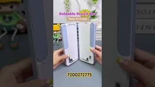 New Arrival Foldable pencil box with writable white board with reading stand with erasable writing b [upl. by Anegal930]